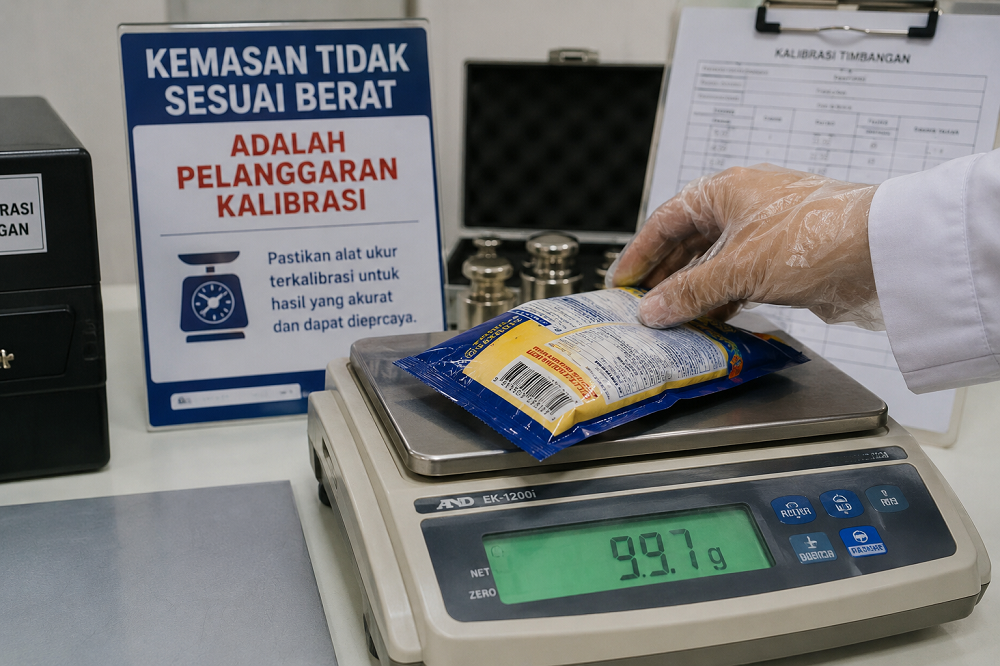 Kemasan Tidak Sesuai Berat Adalah Pelanggaran Kalibrasi